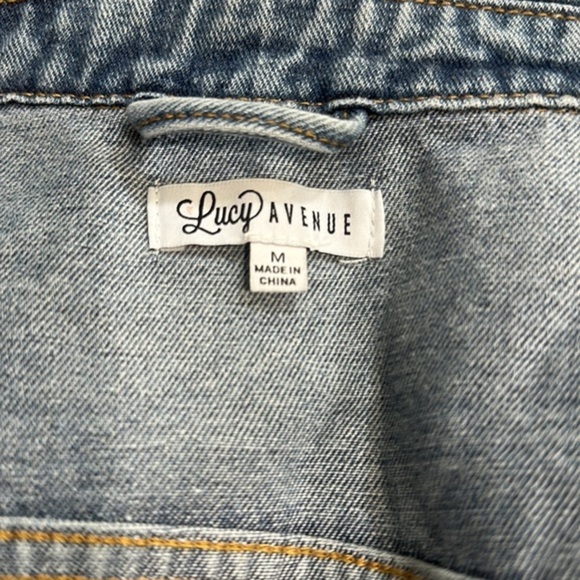 Jacket denim corduroy sleeves, frayed, gorgeous medium casual denim, jean jacket - Picture 7 of 9